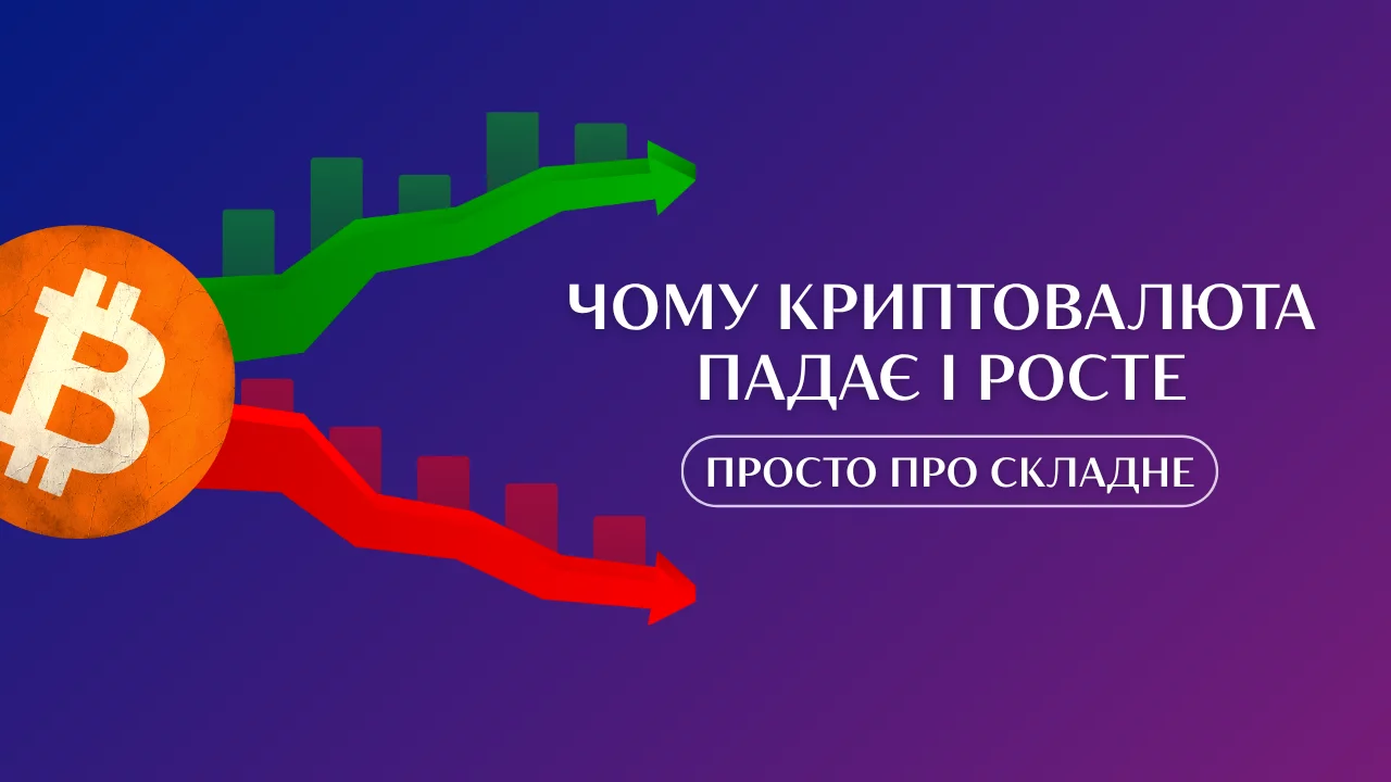 Чому криптовалюта падає та росте