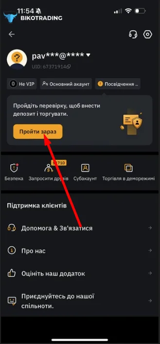 Верифікація Identity Verification